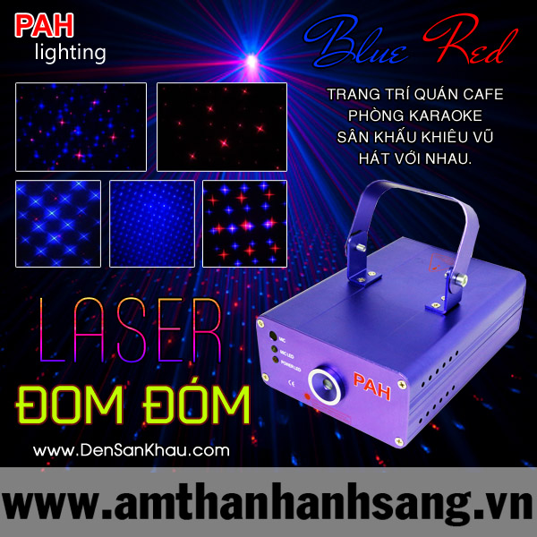 Máy chiếu laser đơm đớm Blue Red giá rẻ