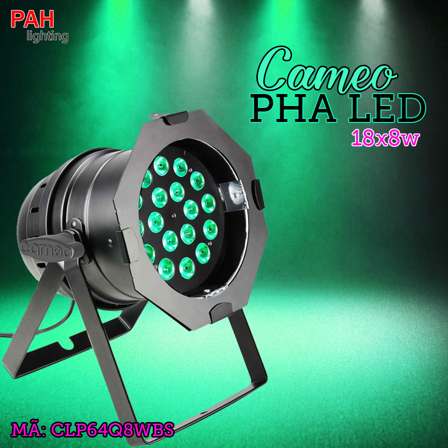 Đèn pha chiếu sáng sân khấu Cameo 18x8w (có CO - CQ)