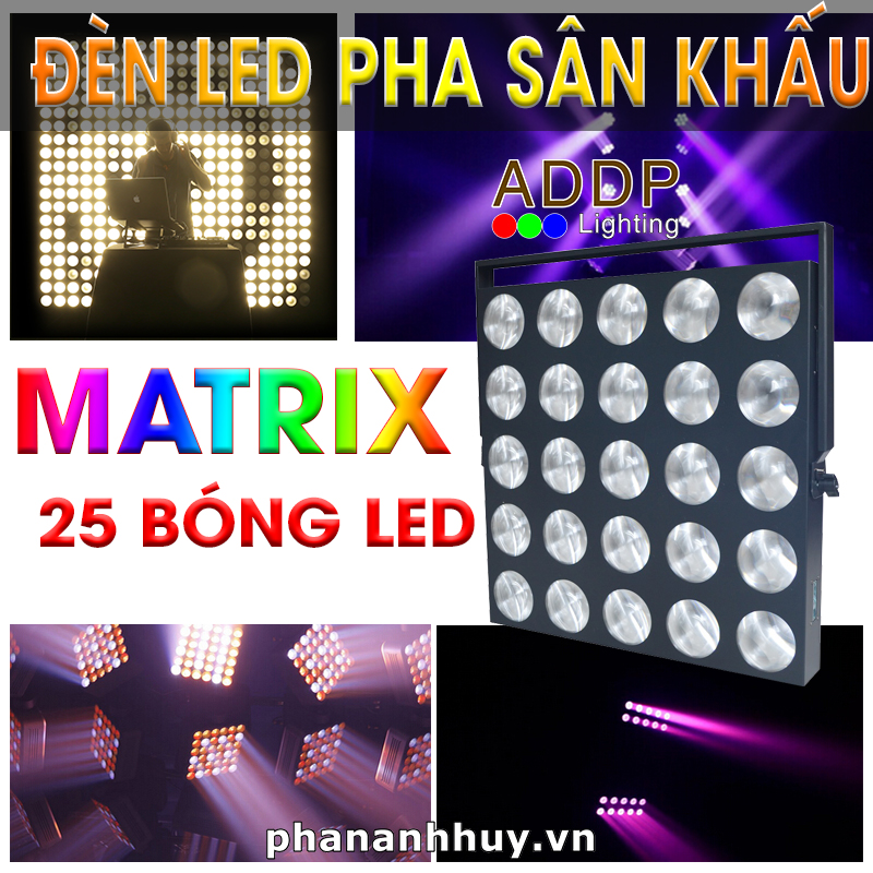 Đèn Pha LED Sân Khấu Matrix 25 Bóng