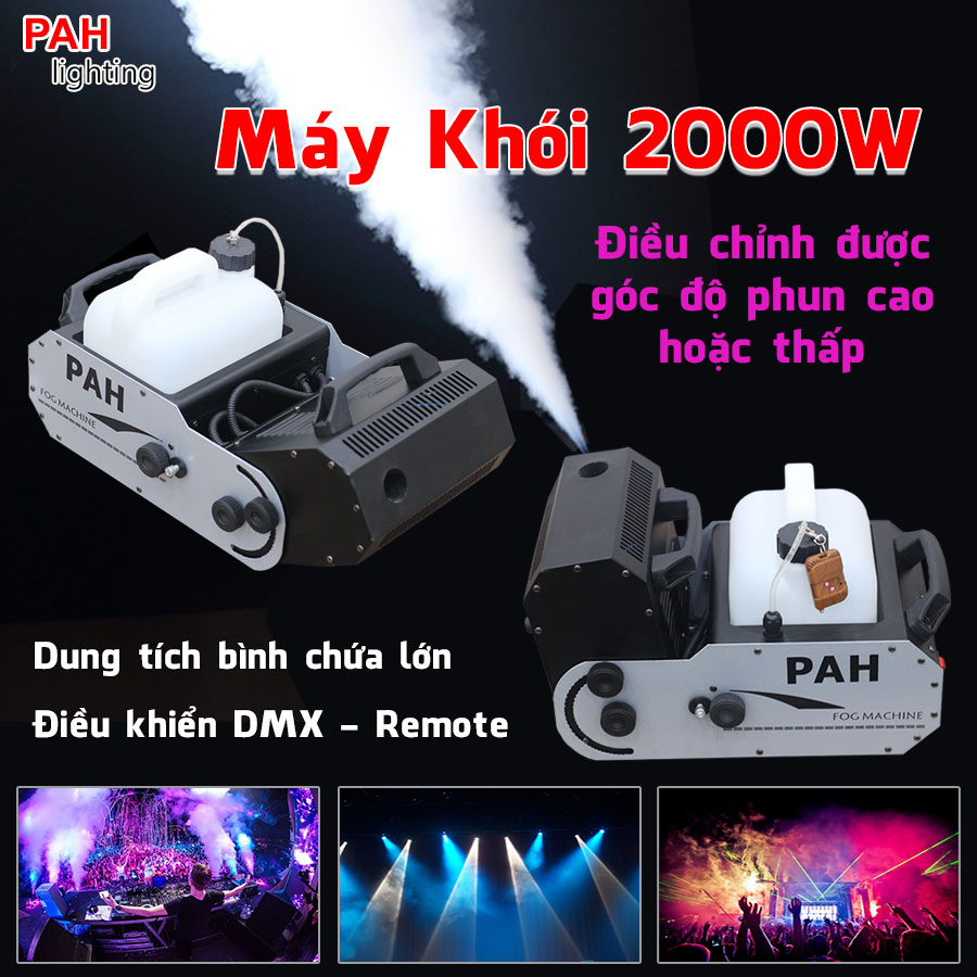 Máy tạo khói điều chỉnh được hướng quét cao thấp công suất 2000w