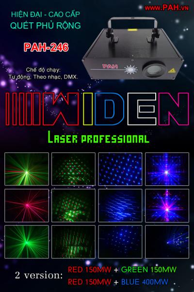 Máy chiếu Laser Widen quét & quay bông cực rộng 1
