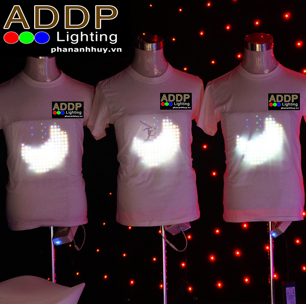 Áo Đèn LED Lập Trình Chạy Chữ