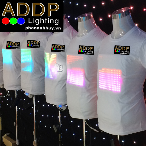 Áo Đèn LED Lập Trình Chạy Chữ