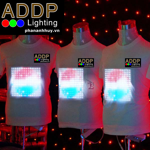 Áo Đèn LED Lập Trình Chạy Chữ