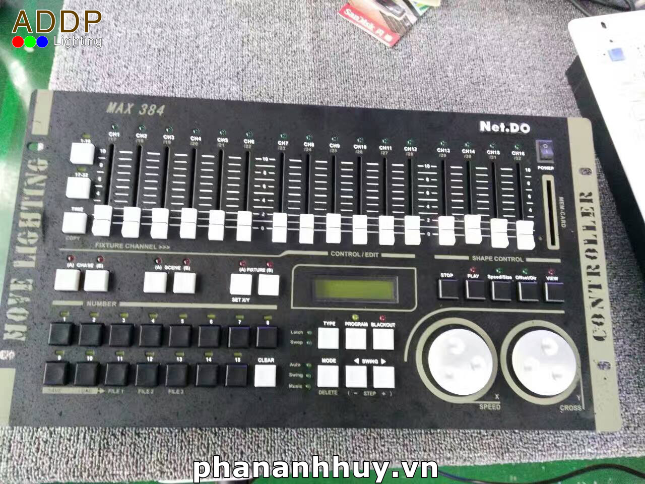 Bộ điều khiển DMX 512 điều khiển tối đa 384 kênh