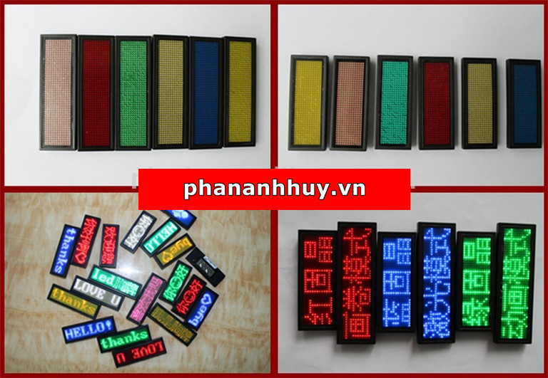 Đèn LED Bảng Tên Chạy Chữ Đa Màu Sắc