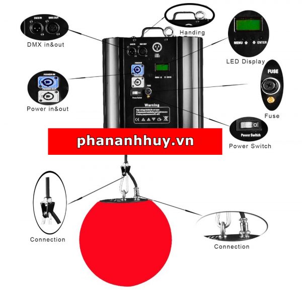 Đèn LED Banh Thả Treo Trần Full Color Đa Sắc