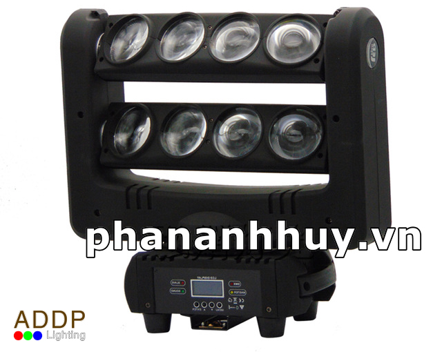 Đèn LED vũ trường cảm ứng âm thanh 8 mắt