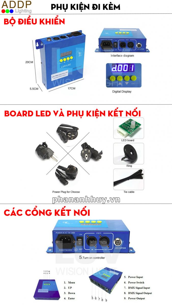 Màn sao sân khấu bóng LED kích thước 4m x 6m