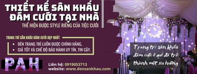 THIẾT KẾ SÂN KHẤU ĐÁM CƯỚI TẠI NHÀ