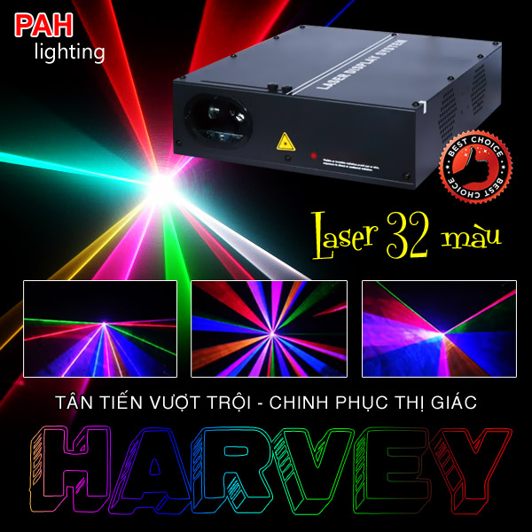 Đèn laser Harvey 32 màu