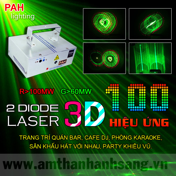 Máy chiếu Laser 3D 100 hiệu ứng
