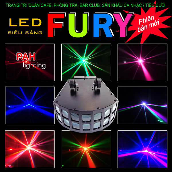 Đèn LED FURY quét tia siêu sáng
