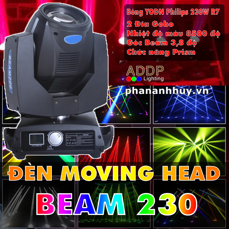 Đèn Moving Head Beam 230 Cao Cấp Chuyên Nghiệp