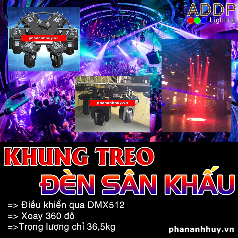 Khung treo đèn sân khấu xoay 360 độ chuyên nghiệp