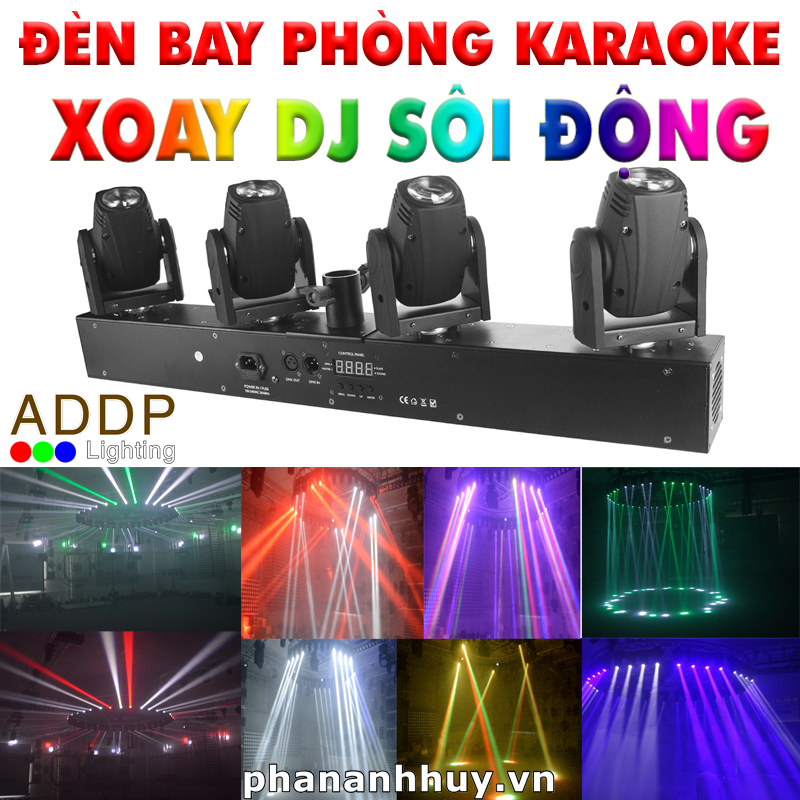 Đèn Bay Phòng Karaoke Xoay DJ Sôi Động