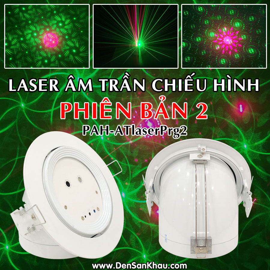 Đèn laser âm trần sân khấu chiếu hình mẫu 2