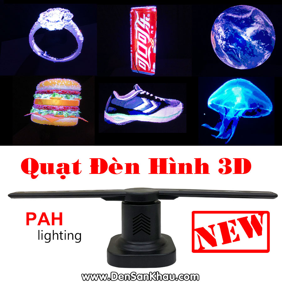 Đèn LED quạt 3D hiển thị hình ảnh tuỳ ý