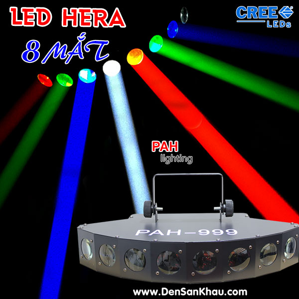 Đèn led sân khấu Hera 8 mắt