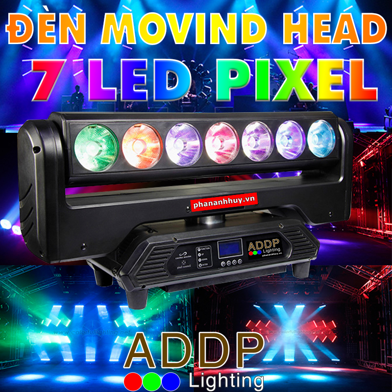Đèn Moving Head 7 Bóng LED Pixel