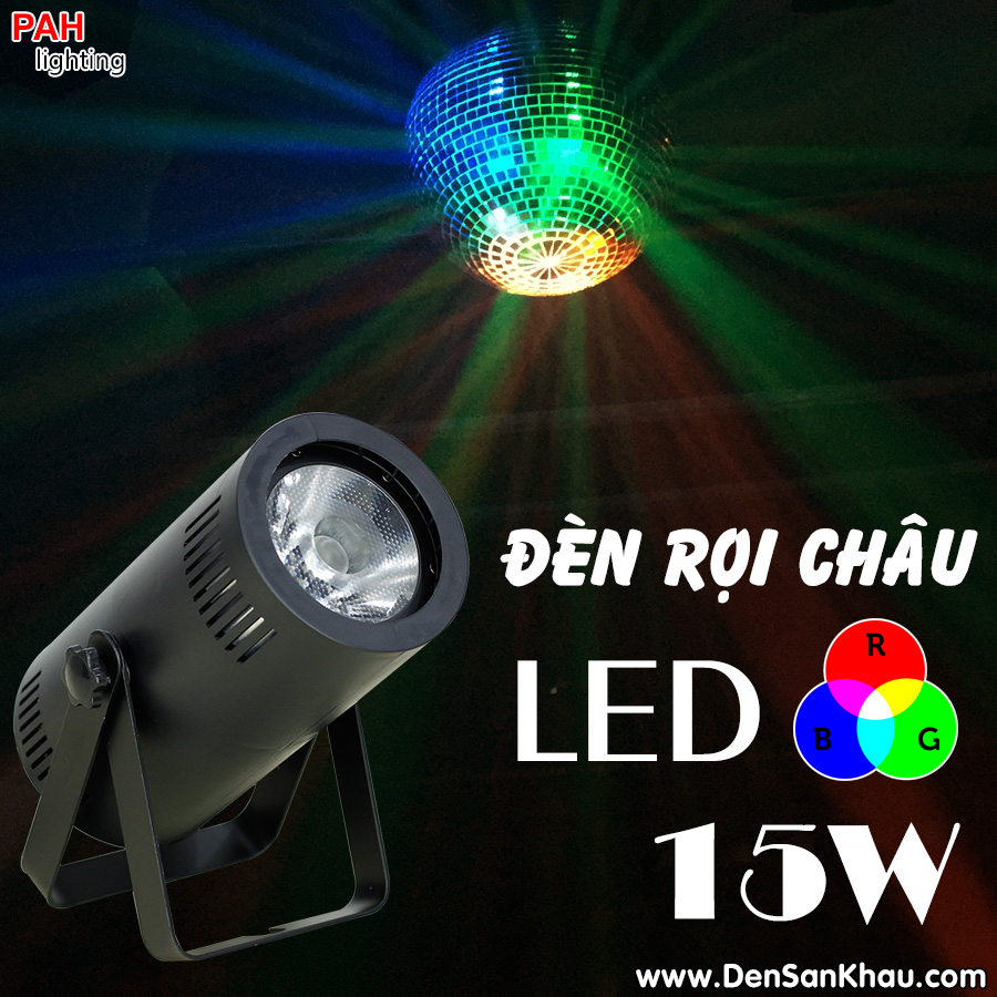 Đèn sân khấu mini rọi châu 15w