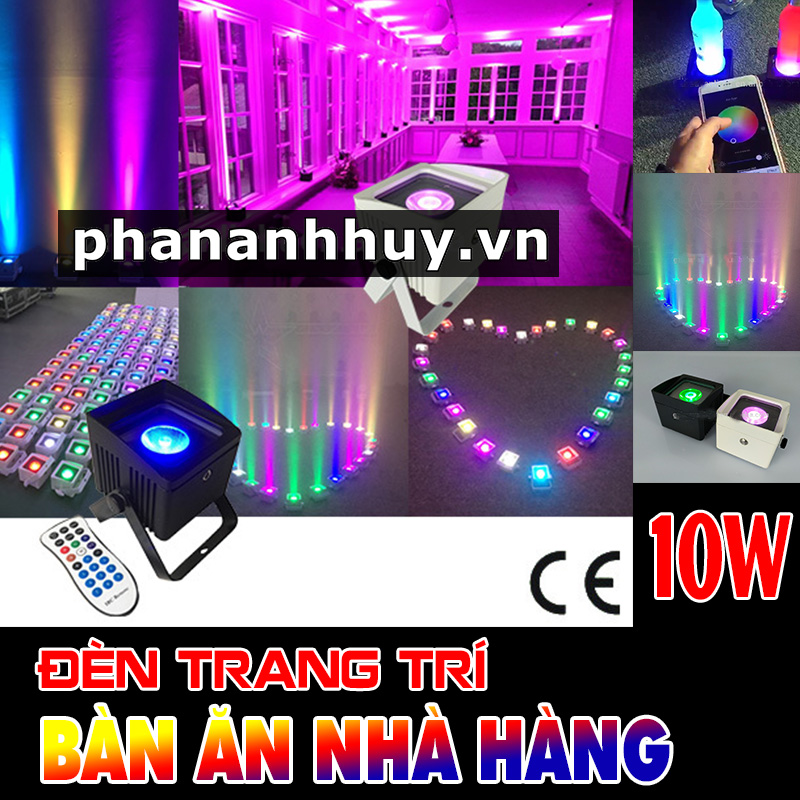 Đèn Trang Trí Bàn Ăn nhà Hàng 15W với 4 màu RGBW
