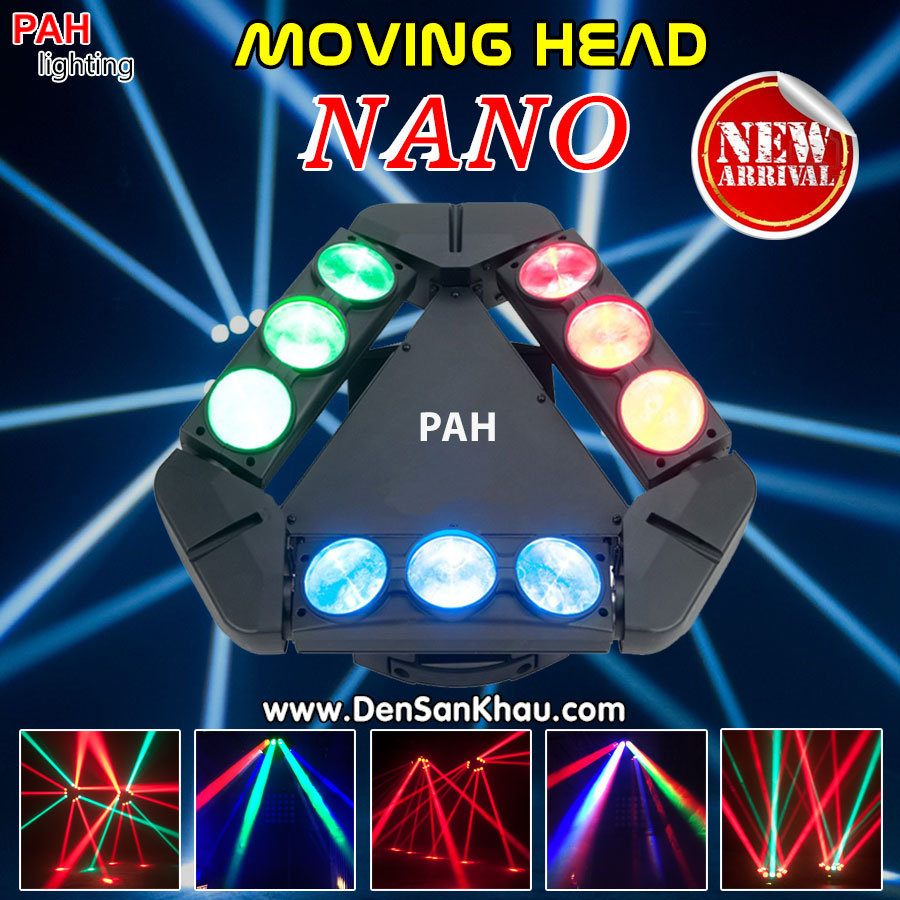 Đèn moving Nano 9 đầu cho bar club