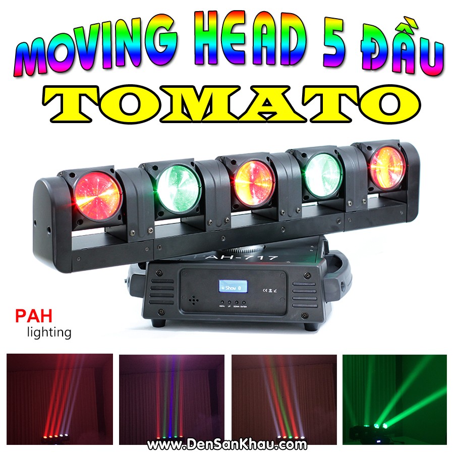 Đèn xoay chớp phòng karaoke cao cấp Tomato