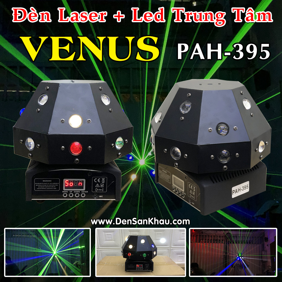 Đèn xoay Venus quét tia + xòe Laser Venus
