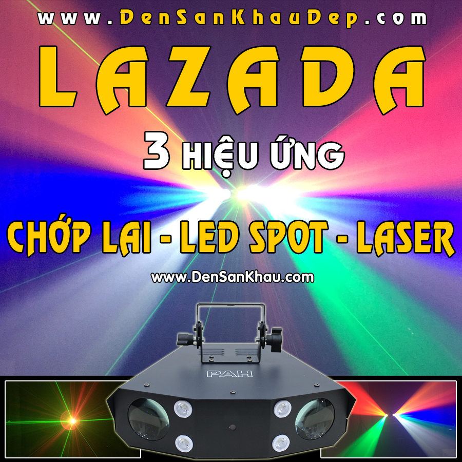 Led nháy theo nhạc Lazada trang trí karaoke 3in1