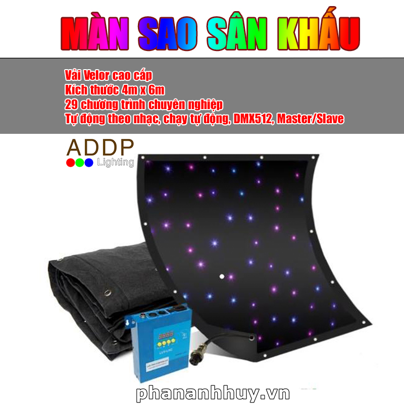 Màn sao sân khấu bóng LED kích thước 4m x 6m