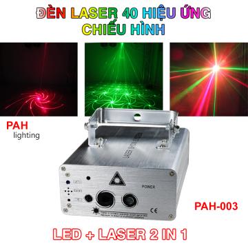Đèn laser chiếu 40 hình xoay siêu ảo 3D PAH-003