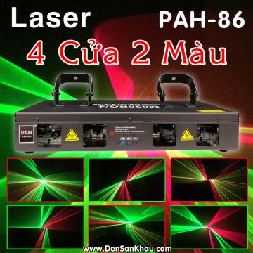 Đèn laser quét tia 4 mắt cảm ứng nhạc