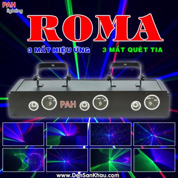 Đèn laser sân khấu cao cấp 6 mắt Roma
