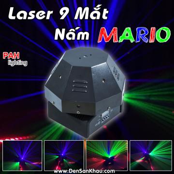 Đèn laze sân khấu trung tâm cao cấp Mario 9 mắt