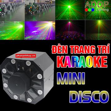  Đèn Trang Trí Phòng Karaoke Mini Disco 2 Trong 1 Chớp Laser 