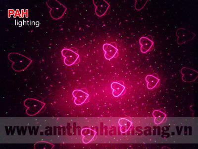 Máy chiếu Laser Glee chấm bi quét hình trái tim, bồ câu, sao 7