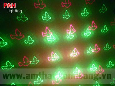 Máy chiếu Laser Glee chấm bi quét hình trái tim, bồ câu, sao 8