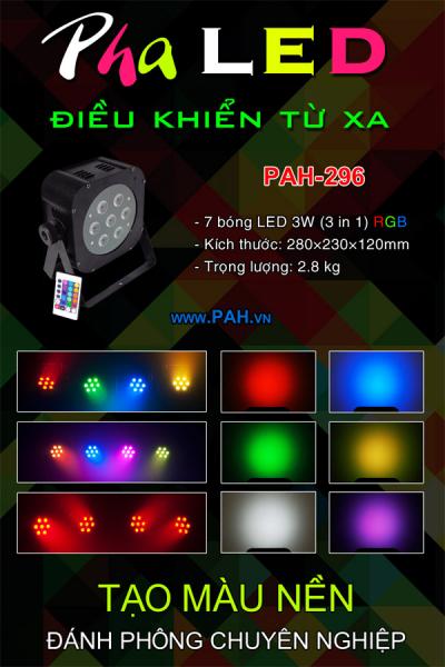 Đèn pha LED điều khiển từ xa 7 x 10w 3in1 1