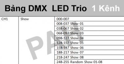 Đèn Màu Sân Khấu Trio LED 8