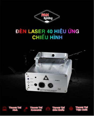 Đèn laser chiếu 40 hình xoay siêu ảo 3D PAH-003 1