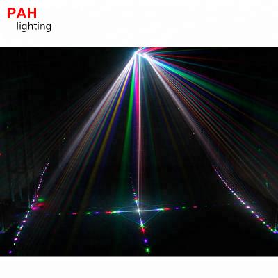 Đèn Laser bay phòng 3 mắt 7 màu cực ảo xoay quét cực mạnh cho phòng Karaoke Lớn 2