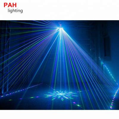 Đèn Laser bay phòng 3 mắt 7 màu cực ảo xoay quét cực mạnh cho phòng Karaoke Lớn 3