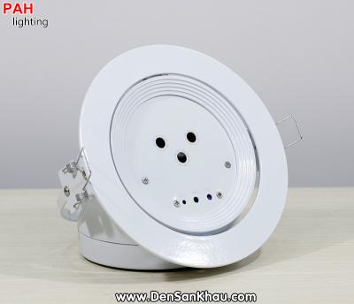 Đèn laser trang trí phòng karaoke âm trần 3 mắt chiếu hình RGB 2