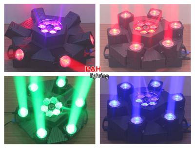 Đèn LED nhện 6 mắt quét tia cục mạnh cho vũ trường phòng bay 13
