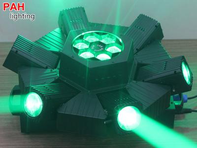 Đèn LED nhện 6 mắt quét tia cục mạnh cho vũ trường phòng bay 3