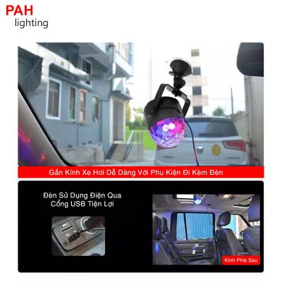Đèn nháy theo nhạc cho xe ô tô xài qua cổng USB thuận tiện 7